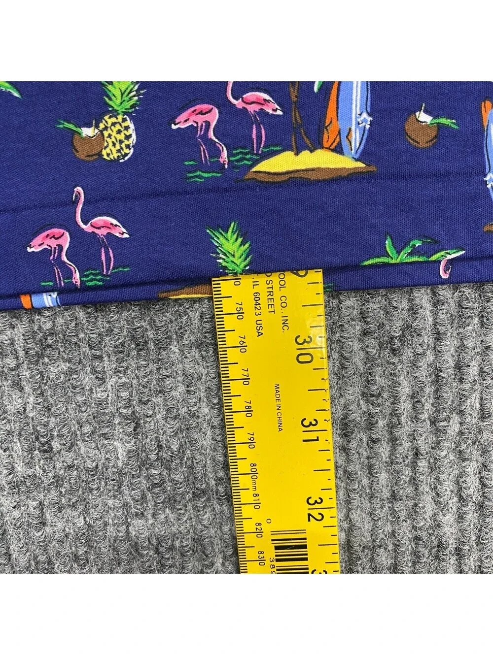 Polo Ralph Lauren Shirt Mens L Classic Fit Blue Tropical Hawaiian Geometric AOP